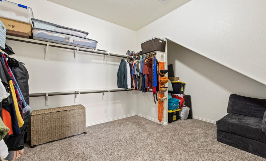 Primary closet, so much space