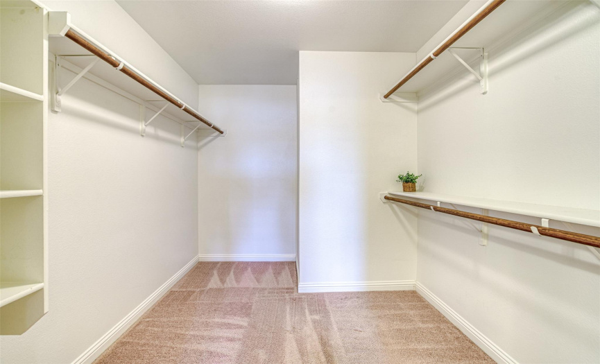Great walk in closet for main bedroom! (door to closet is in garage & can be reattached)