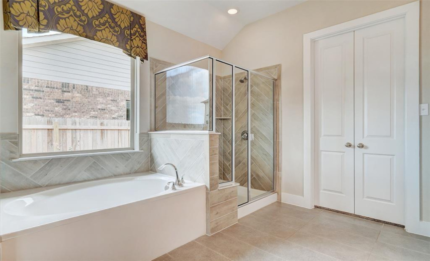 Primary Bath, Soaking Tub and Separate Shower