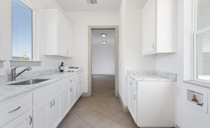 Laundry Room Connected to Mud Room