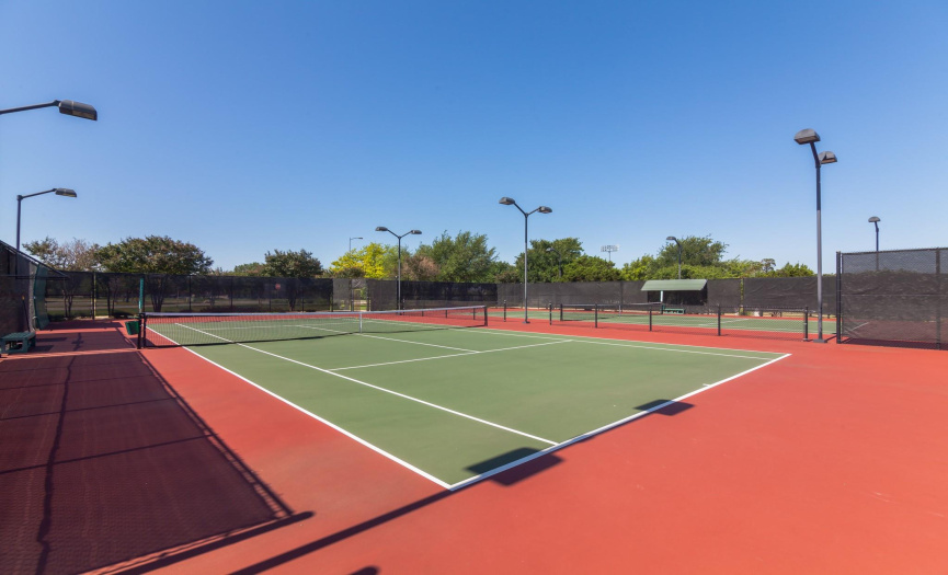 One of many Steiner Ranch tennis and sports courts. 