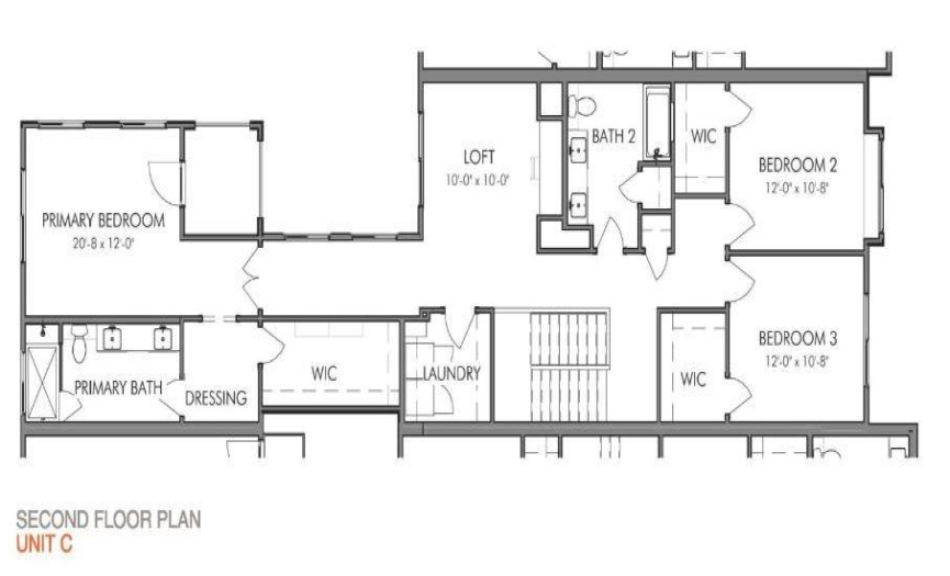 2nd Floor Plan - Photo is a Rendering.  Please contact On-Site for any questions or information.