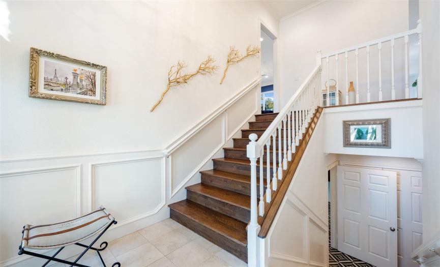 Elegant and inviting front foyer.