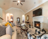 Incredible open layout with tons of natural light. The center-point of the spacious living room is the warm fireplace!