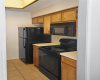 Galley Kitchen with full appliance package