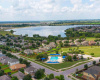  An aerial view of the amenities that are close by. Notice the walking trail around the lake!