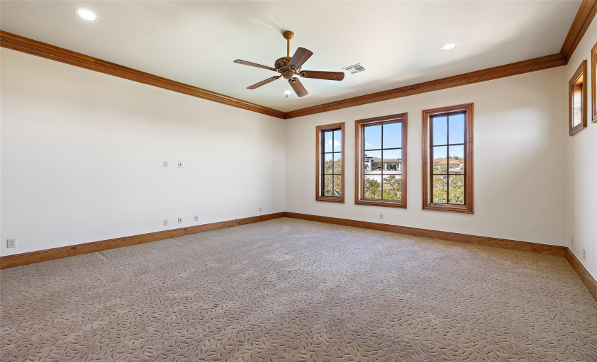 Large game room with views!