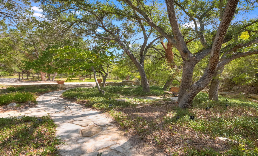 Enjoy the shade of the trees and the privacy of the hill country