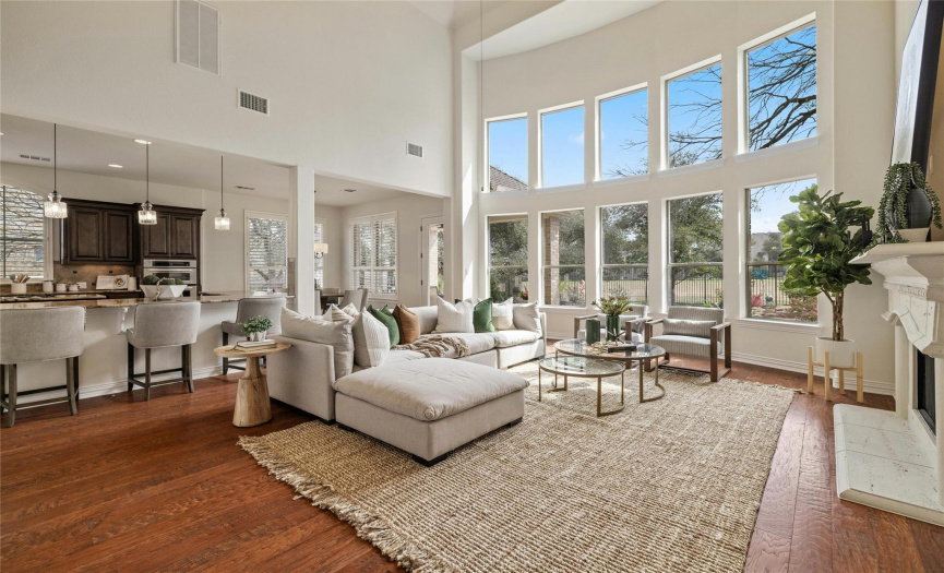 Soaring ceilings and Stunning wall of windows!