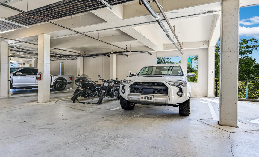 Two Garage Spaces side by side