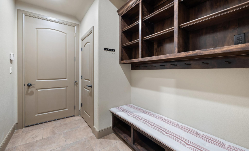 Mudroom with Access to Garage