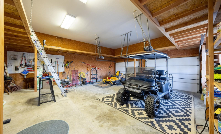 Two-car garage with plenty of storage!