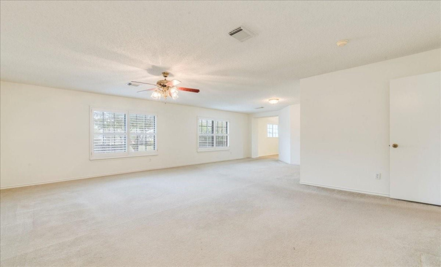 Walk in to a the 1st very large living room space