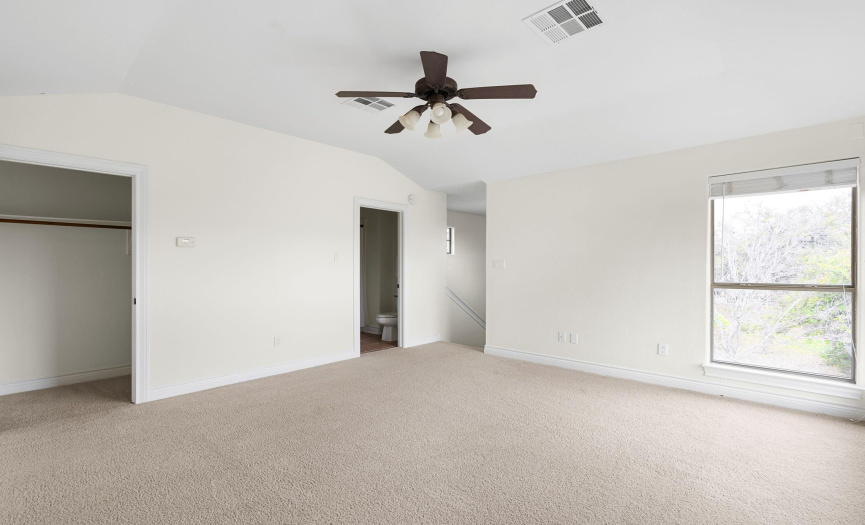 This upstairs 4th bedroom could also be used as a secondary family room or flex space if you choose. 