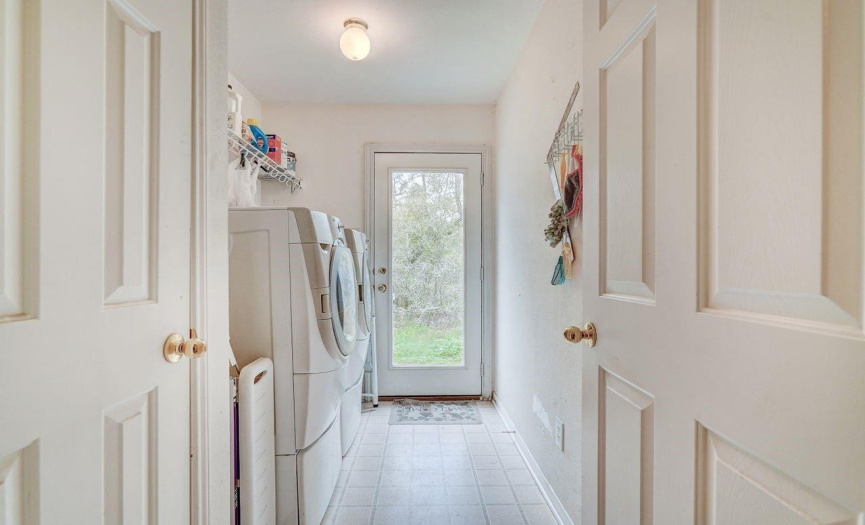 Laundry room to outside access.