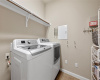 The in home laundry room.
