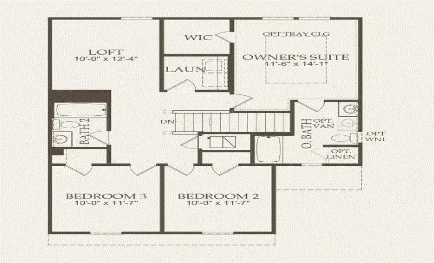 Centex Homes, Pierce floor plan