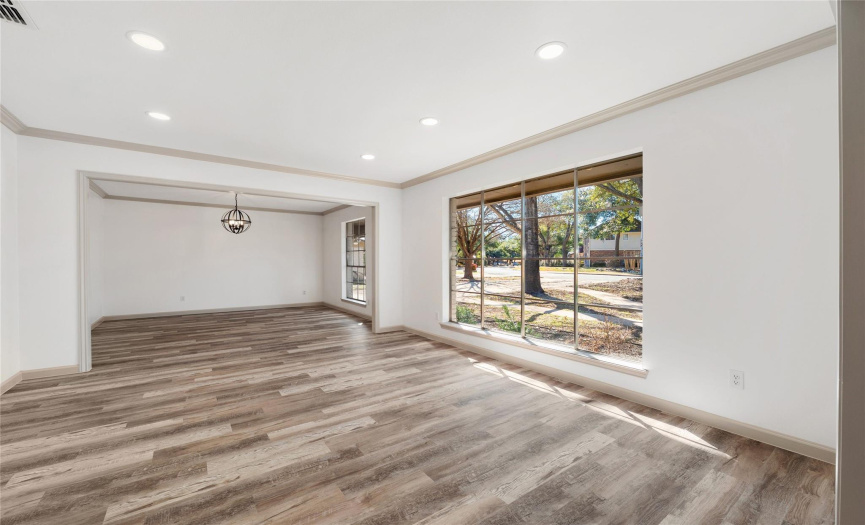 Entertain your guests in this very large additional living space located at the front of the home. The space can also be used as an open office space or game room.