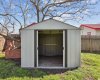 Shed with concrete floor