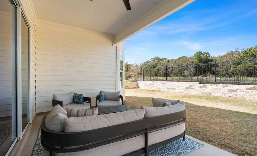 Situated on a large almost quarter acre lot, this home provides a sizable fenced-in backyard with wood privacy fencing along the sides and wrought iron fencing along the back so you can enjoy the views.