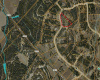 The lot is outlined in red, and shows it's proximity to FM 32, as well as the topographical lines.  