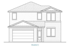 Paramount G Elevation. Rendering of similar home. Actual home under construction.