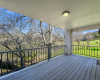 Covered deck with view of Golf Course 