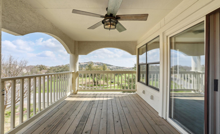 Secretly compare your Golf Game in the sanctuary of your own private Primary Bedroom Balcony  