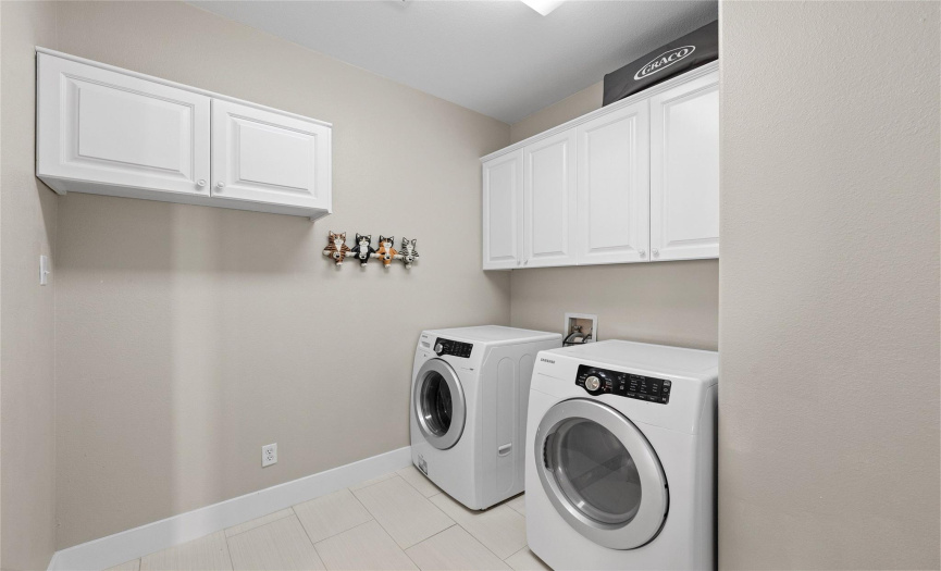 Laundry room & space for a 2nd refrigerator