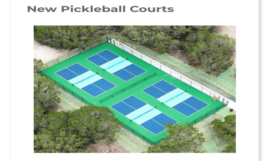 Lakeway City Park New Pickleball Courts 