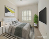 Virtually staged: Guest Bedroom
