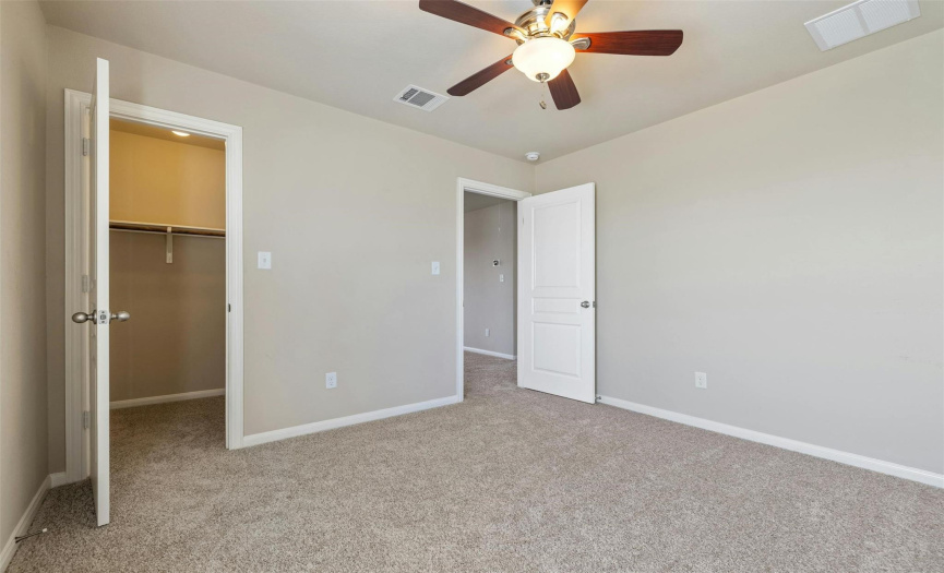 All of the secondary bedrooms come with their own walk-in closets. 