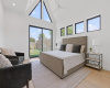 Architecturally stunning primary bedroom