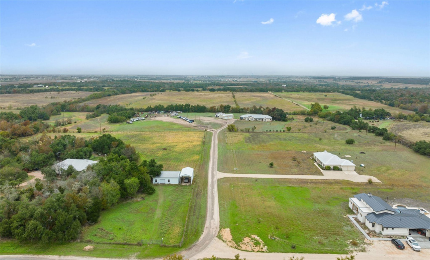 The property sits on approx. 7 acres and the remaining 1.15 acre is the easement drive to the property. The easement is shared by all the homeowners, the property tax is paid by the owner of 195 Freedom Dr. 