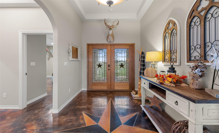 Custom built to perfection, in celebration of Texas heritage with Lonestar accents throughout the home. 