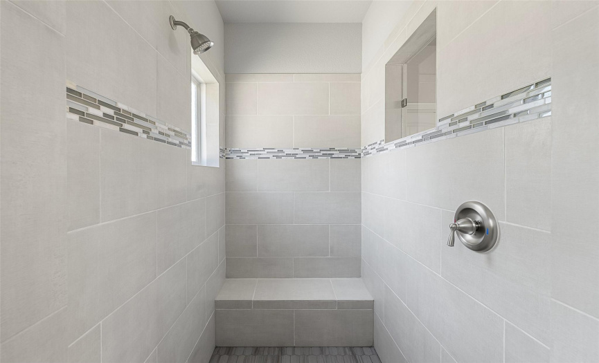 walk in shower at primary bathroom