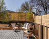 Backyard features a glorious sunny deck!