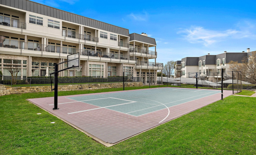 On-site sports court available to all homeowners.