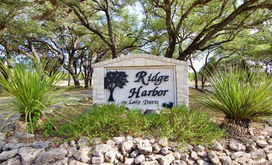 Located on the south shore of Lake Travis at mile marker 46, Ridge Harbor is a peaceful get-away from the hustle and bustle of the city.