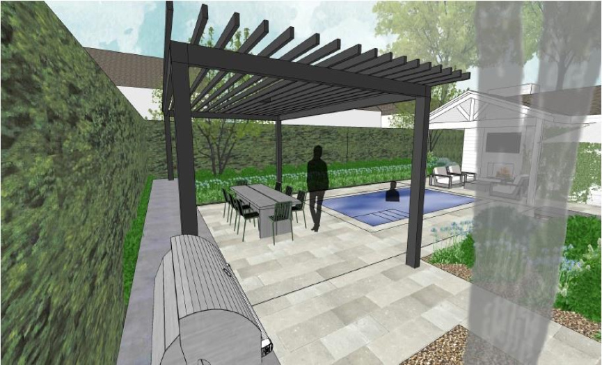 *Plans for Pool, Kitchen, Fireplace from Campbell Landscape Archicture convey with the property.
