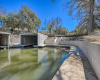 Solid concrete boat house and  walkway