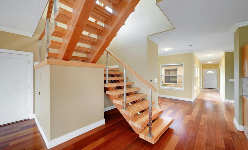 Stairs leading to upstairs master