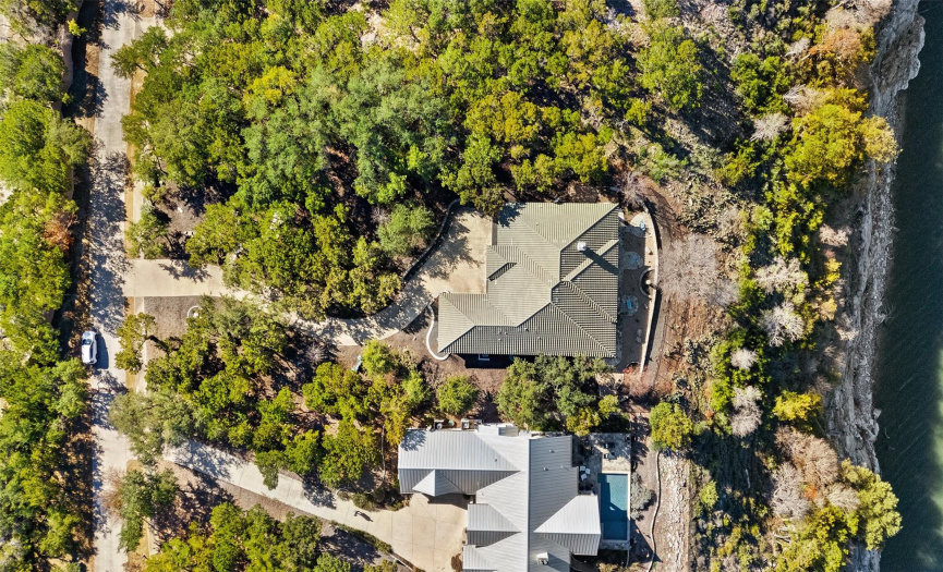 Aerial View of House