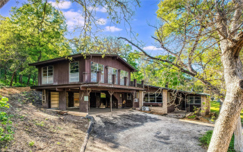 Nestled in the trees on over 4 acres off East Reeds Park Road in Jonestown, this home has 1561 sq.ft. on the main floor with an additional 578 sq.ft. upstairs.