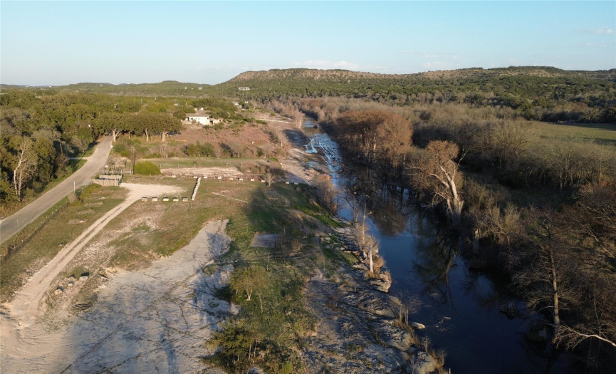 3046 River Rd. is located left side of this picture within steps of the Blanco River