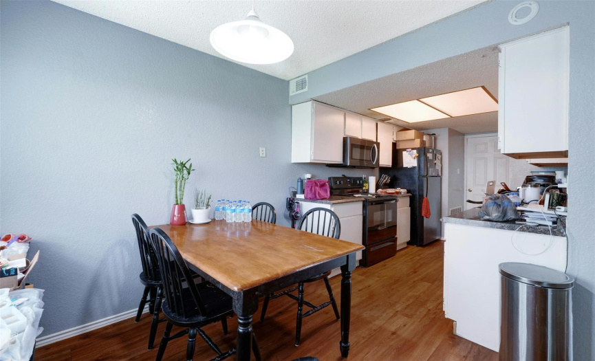 There are also spacious dining areas off of each kitchen. 