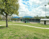Playground and back of the Restrooms at Round Rock West Park