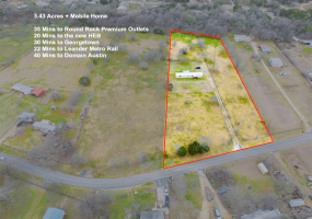 3.43 acres + home! Also for sale is 3.02 acres to left (MLS#7358874).