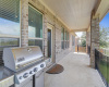 The back patio features a covered patio and has room to put a table/chairs/BBQ grill and more.