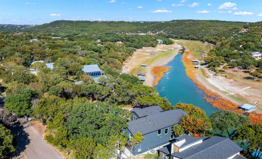 Photos were taken in 2021 when there was water in the Sandy Creek arm of Lake Travis